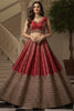 Attractive Red Dori Embroidered Silk Bridal Lehenga Choli With Dupatta