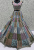 Precious Multi-Color Embroidered Net Wedding Wear Lehenga Choli