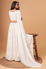 Beautiful Off-White Sequins Georgette Bridesmaid Lehenga Choli