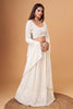 Beautiful Off-White Sequins Georgette Bridesmaid Lehenga Choli