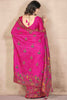 Attractive Rani Pink Zari Weaving Pashmina Silk Festival Wear Saree