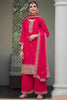 Ravishing Rani Pink Embroidered Georgette Festival Wear Palazzo Suit