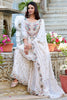 Winning Off-White Sequins Silk Function Wear Palazzo Suit