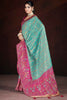 Enchanting Magenta Zari Weaving Banarasi Silk Function Wear Saree