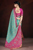 Enchanting Magenta Zari Weaving Banarasi Silk Function Wear Saree