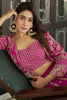 Alluring Pink Embroidered Chinon Wedding Lehenga Choli With Koti