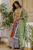 Amazing Multi-Color Sequins Georgette Wedding Lehenga Choli With Dupatta