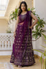 Dazzling Purple Sequins Silk Party Wear Lehenga Choli With Dupatta
