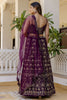 Dazzling Purple Sequins Silk Party Wear Lehenga Choli With Dupatta