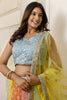 Lavish Multi-Color Sequins Georgette Wedding Lehenga Choli With Dupatta
