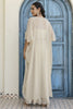 Magnetic Off-White Georgette Party Wear Palazzo Top With Shrug