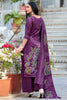 Spectacular Wine Floral Printed Silk Traditional Palazzo Suit