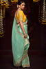 Alluring Light Green Zari Weaving Kanjivaram Silk Wedding Wear Saree