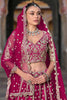 Marvelous Pink Sequins Net Bridesmaid Lehenga Choli With Dupatta