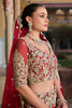 Ravishing Red Embroidered Net Wedding Wear Lehenga Choli With Dupatta