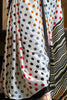 Incredible White Polka Dot Print Satin Function Wear Saree With Blouse