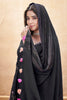 Marvelous Black Foil Printed Silk Festival Wear Anarkali Suit