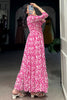 Wonderful Pink Digital Printed Georgette Casual Wear Dress