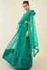 Teal Green Sequins Net Reception Wear Lehenga Choli 