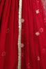 Red Embroidered Georgette Party Wear Lehenga Choli With Dupatta