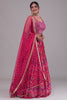 Awesome Pink Digital Printed Georgette Sangeet Wear Lehenga Choli