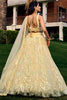 Adorable Yellow Sequins Net Haldi Wear Lehenga Choli With Dupatta