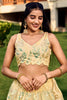 Adorable Yellow Sequins Net Haldi Wear Lehenga Choli With Dupatta