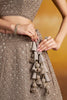 Awesome Grey Sequins Georgette Event Wear Lehenga Choli With Dupatta