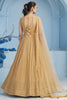 Lovely Beige Thread Embroidered Georgette Event Wear Lehenga Choli