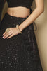 Alluring Black Thread Work Georgette Party Wear Lehenga Choli