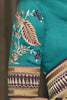 Wonderful Purple Embroidered Silk Wedding Wear Saree With Blouse