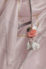 Splendid Baby Pink Swarovski Work Silk Reception Wear Saree With Blouse