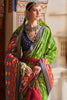 Incredible Green Printed Silk Festival Wear Saree With Blouse