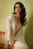 Ravishing Off-White Embroidered Organza Traditional Pant Suit