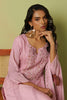 Lovely Pink Embroidered Organza Traditional Pant Suit With Dupatta