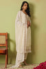 Ravishing Off-White Embroidered Organza Traditional Pant Suit
