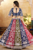 Adorable Multi-Color Embroidered Georgette Wedding Lehenga Choli