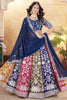 Adorable Multi-Color Embroidered Georgette Wedding Lehenga Choli