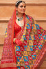 Beautiful Multi-Color Patola Print Silk Function Wear Saree With Blouse