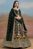 Incredible Green Sequins Georgette Mehendi Wear Lehenga Choli