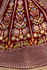 Astonishing Maroon Sequins Georgette Reception Wear Lehenga Choli