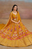 Lavish Yellow Zari Work Georgette Haldi Wear Lehenga Choli