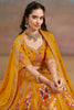 Lavish Yellow Zari Work Georgette Haldi Wear Lehenga Choli