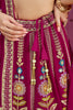 Ravishing Pink Thread Work Georgette Engagement Wear Lehenga Choli