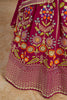 Ravishing Pink Thread Work Georgette Engagement Wear Lehenga Choli