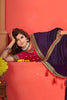 Surprising Dark Purple Heavy Border Work Silk Wedding Wear Saree