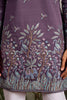 Tantalizing Dusty Purple Thread Work Viscose Wedding For Men Kurta
