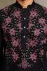 Beautiful Black Sequins Viscose Silk Sangeet Wear Men Kurta