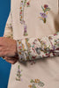 Spectacular Beige Thread Embroidered Viscose Silk Wedding For Men Kurta
