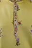 Adorable Yellow Thread Work Viscose Silk Haldi Wear Men Kurta
